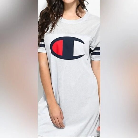 Champion Mesh Jersey Urban Outfitters White Summer #19 Women's Dress Small‎ - Picture 16 of 16
